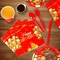 168 Pcs Red and Gold Party Supplies Tableware Set Happy Birthday Plates, Knife,Forks,Spoons, Cups and Napkins Table Decorations